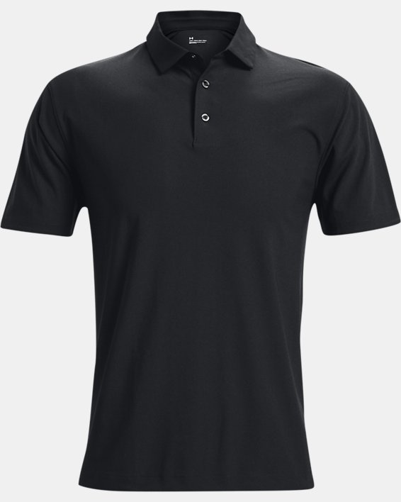 Men's UA Ace Luxe Polo in Black image number 4